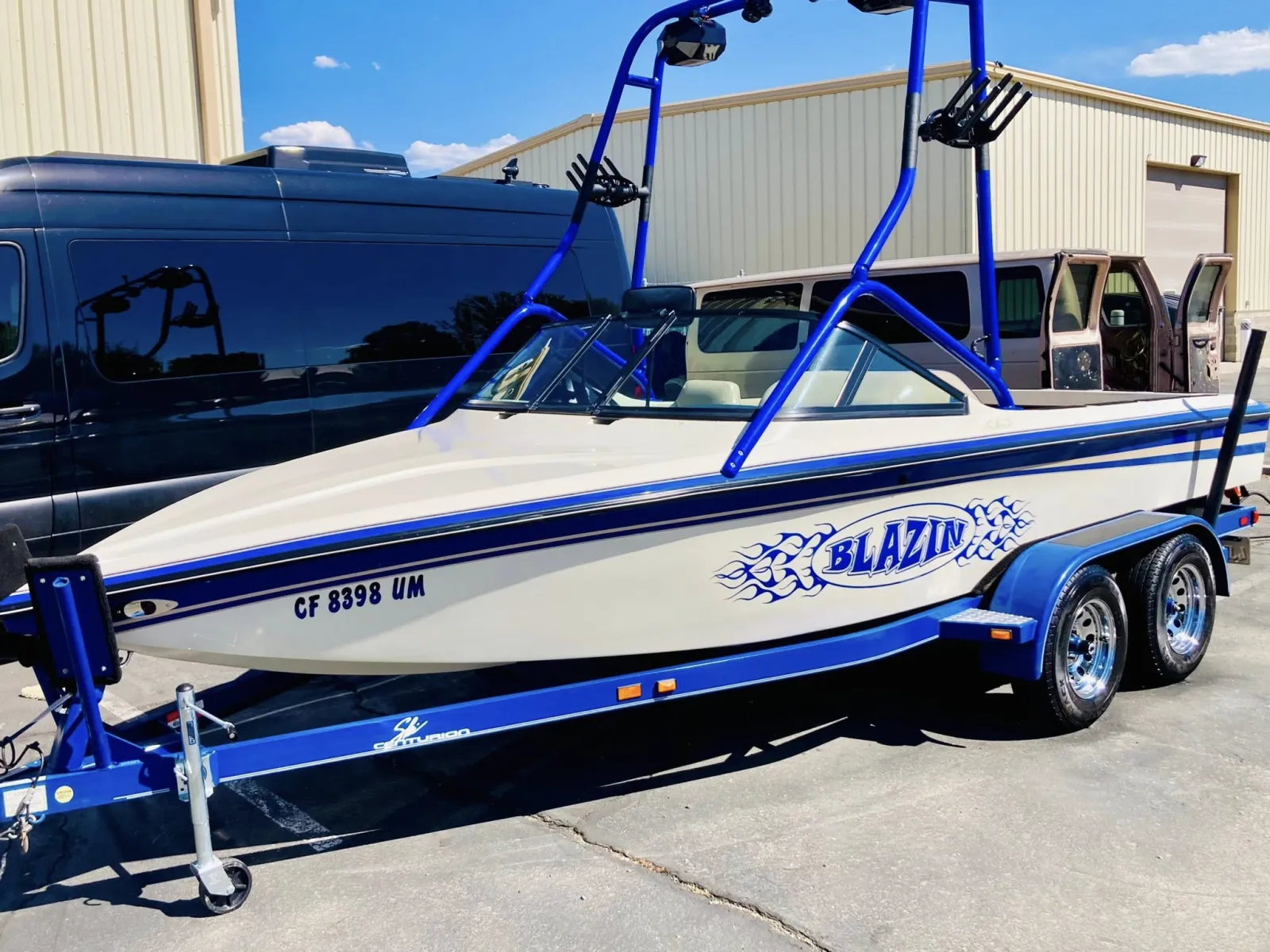 Blazin ski boat